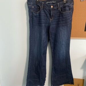 American Eagle Outfitters Dark Blue Flare Jeans